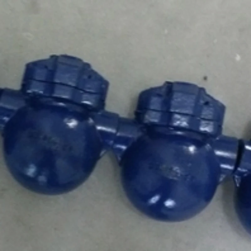

Cast iron drain valve FT14 cast steel lever floating ball DN32