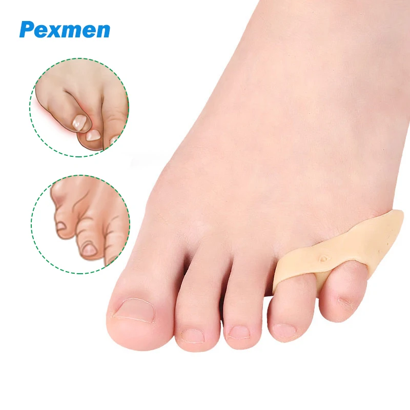 

Pexmen 2Pcs Gel Bunion Corrector Pads Pain Relief Toe Straightener Separator Cushion Toes Protector Spacer Foot Care Tool