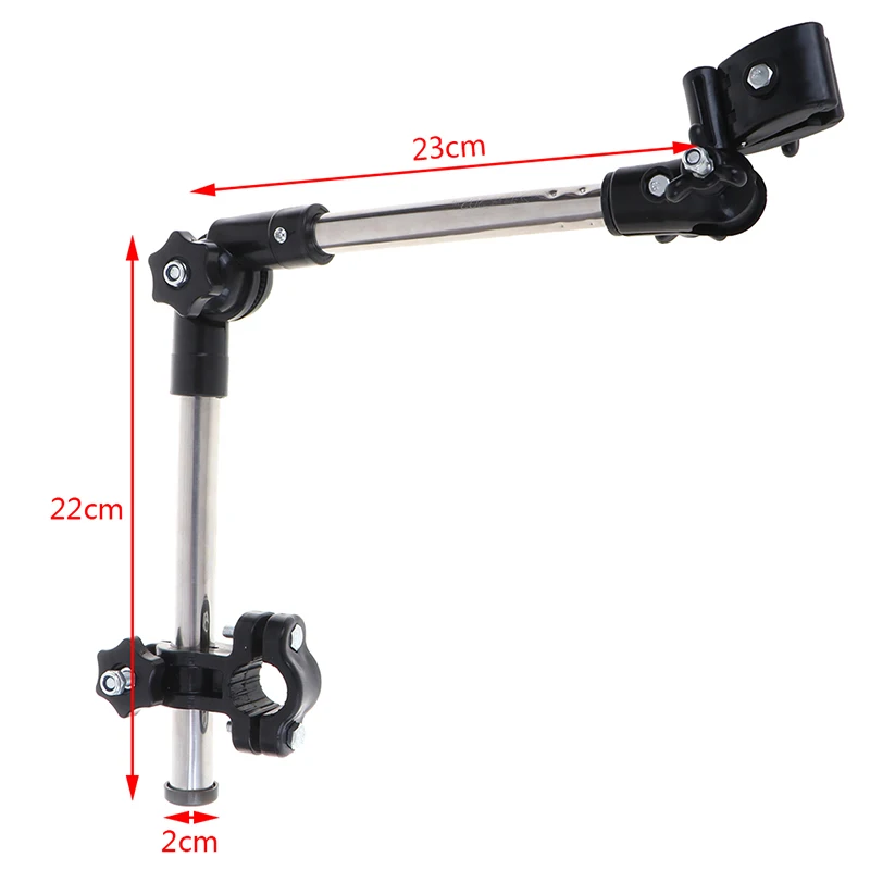 Umbrella Holder Stainless Steel Any Angle Swivel Wheelchair Bicycle Umbrella Connector