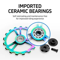 CYCLAMI 13T 16T 17T 18T vtt vélo dérailleur arrière roue Jockey roulement en céramique poulie AL7075 CNC vélo de route Guide rouleau tendeur 4