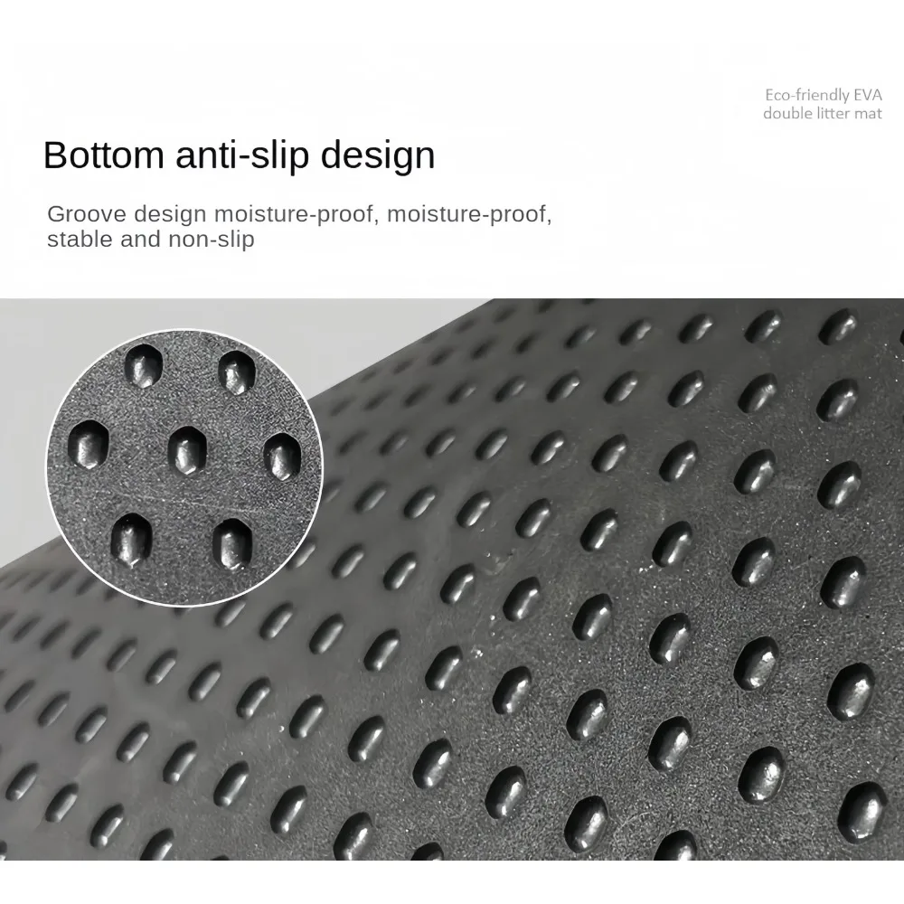 Cat Litter Mat Large Double Layer Waterproof Anti-Slip Sand Bowl Filter Mat Sandbox for Cats Products