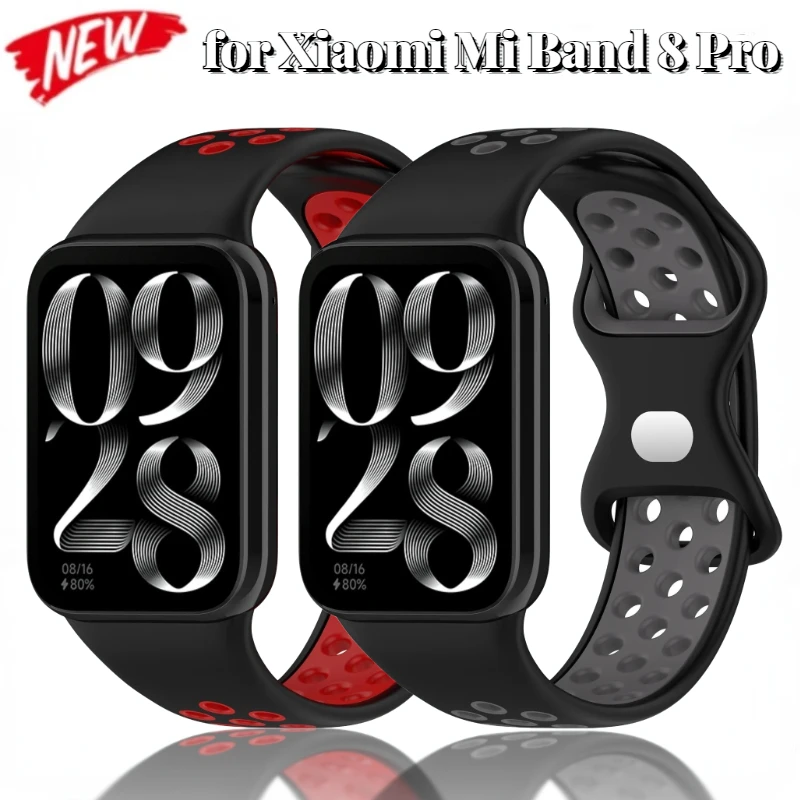 Cinturino In Silicone Per Xiaomi Mi Band 8 Pro Two-Tone Smartwatch Wristband Sostituzione Per Redmi Watch 4 Bracciale Accessorise Correa