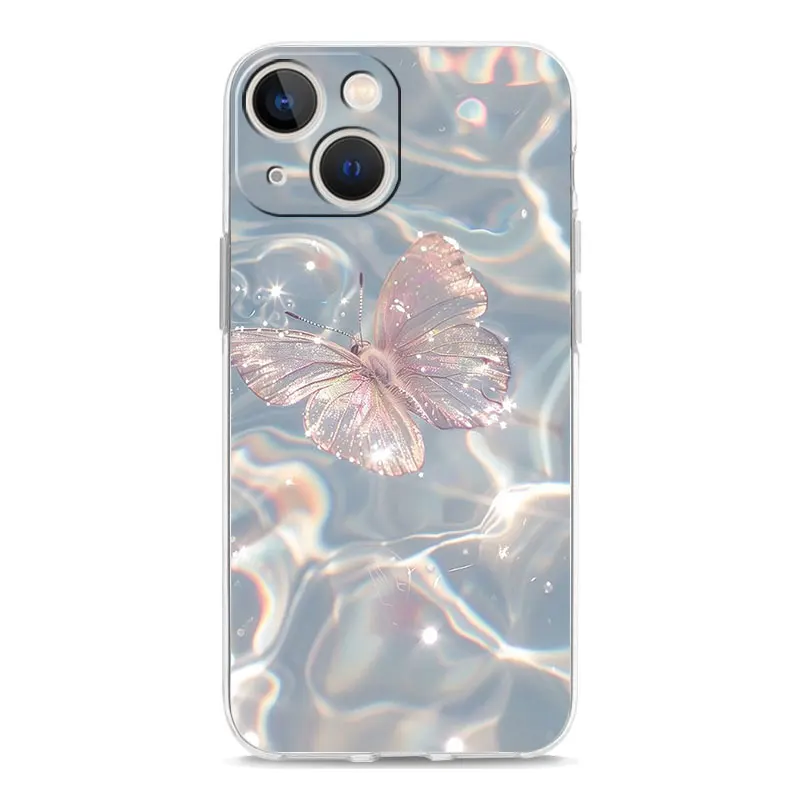 Blue Butterfly Ocean Waves Phone Case Cover