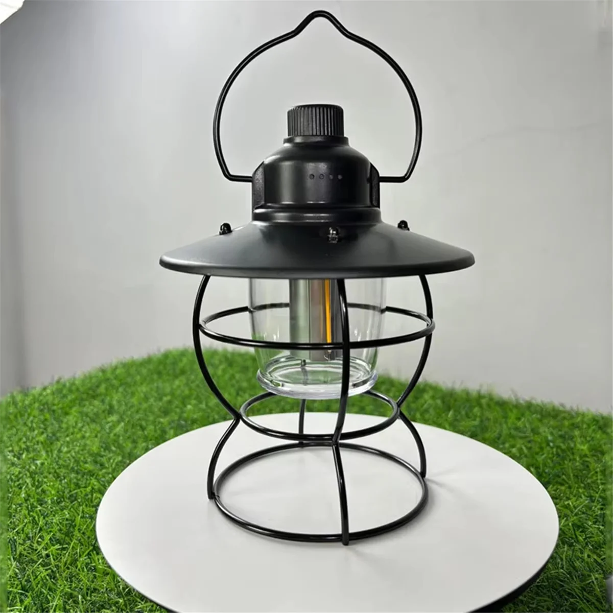 BAAU Rechargeable LED Camping Light-Portable Outdoor Tent Lamp with Strong Illumination, Suitable for Camping Green