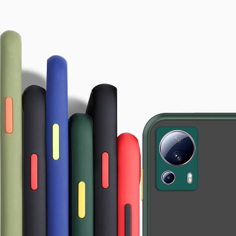 Per Xiaomi 13 Lite Cover Mi 12T 13 Pro 12S 12 11T 11 Lite 5G Ne Soft Tpu Bumper Custodie Per Telefono Opache Per Xiaomi Mi 13 Lite