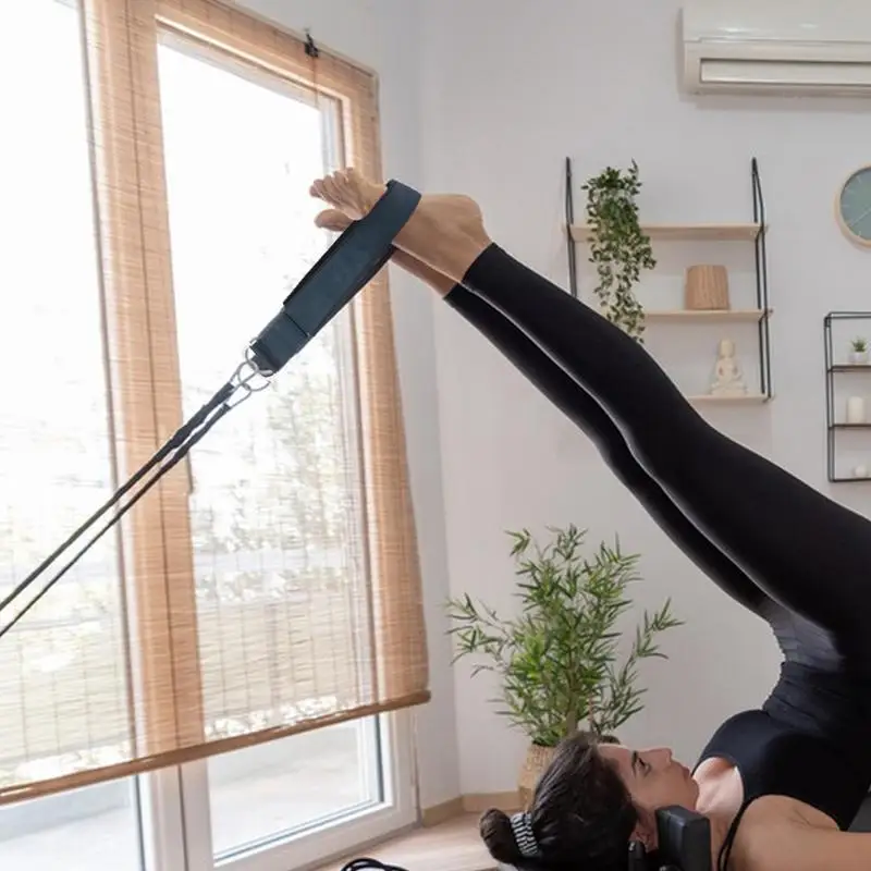 Pilates Reformer Straps Fitness Strap Pilates Equipment 2 Pcs Exercise Straps Yoga D-Ring Adjustable Accessories