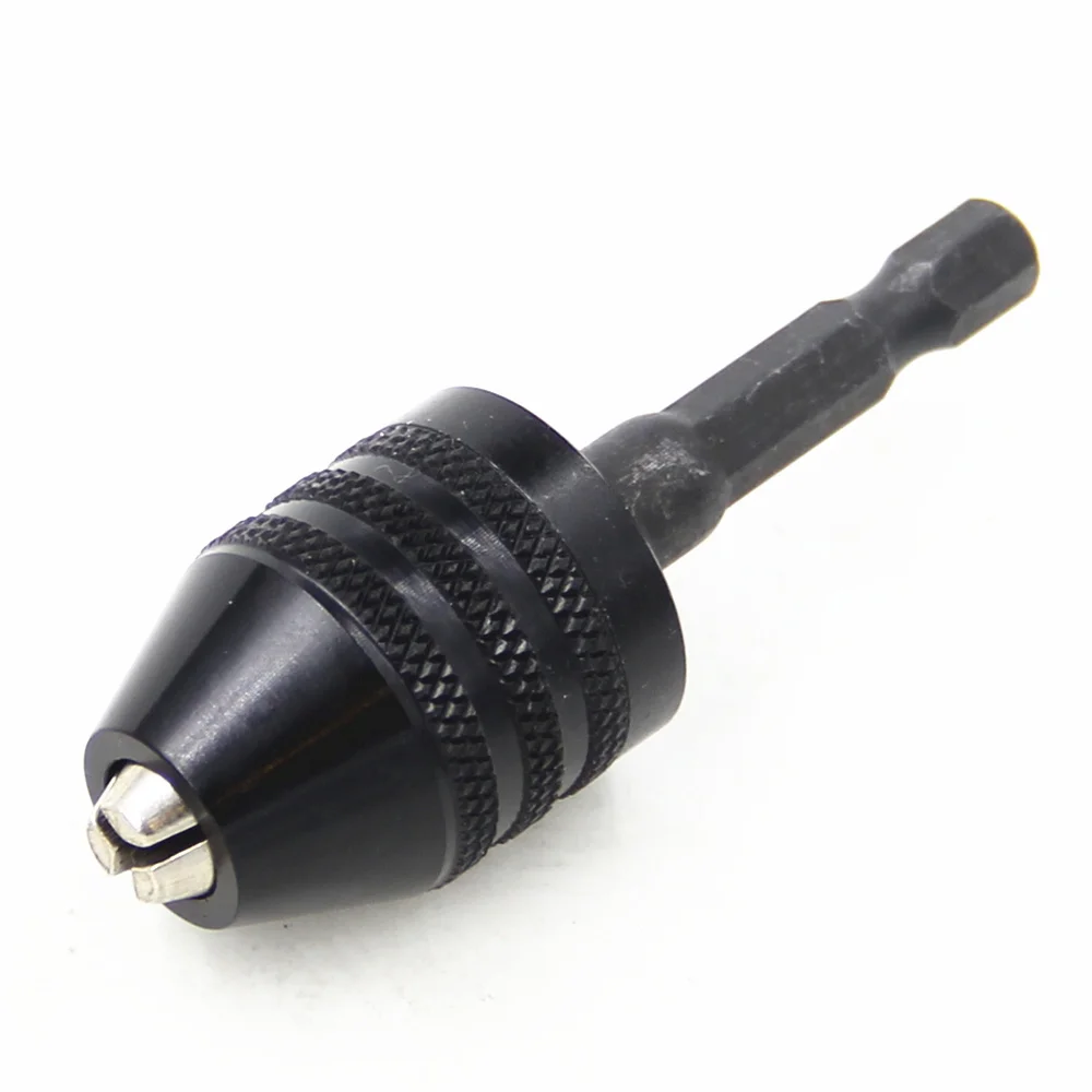 0.6-8mm Quick Change Hexagonal Handle Three Jaw Self Centering Twist Drill Chuck 6.35mm Electric Grinder Drill Chuck Tool drill chuck