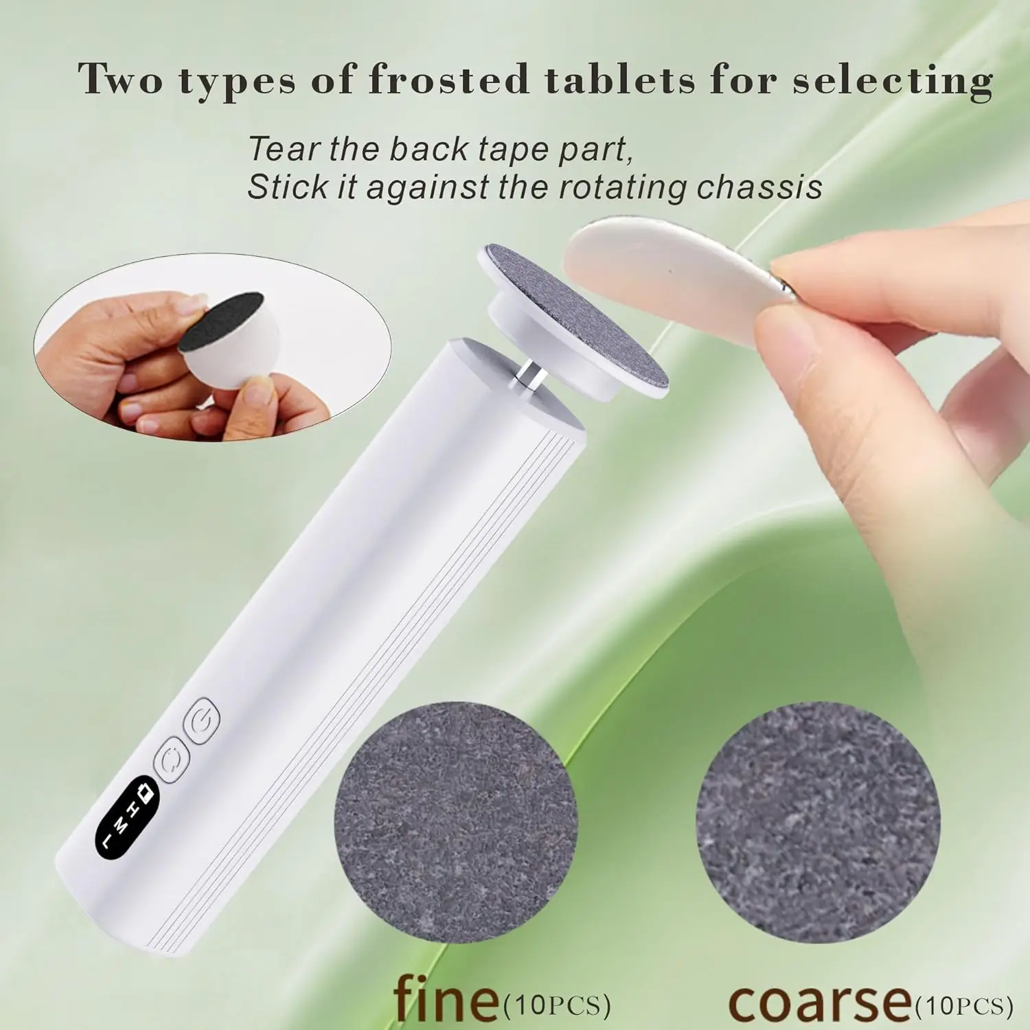 Cordless Electric Foot Callus Remover for Feet 6 Speeds with Replaceable Sandpaper Pads Portable Dead Skin Remover for Women Men