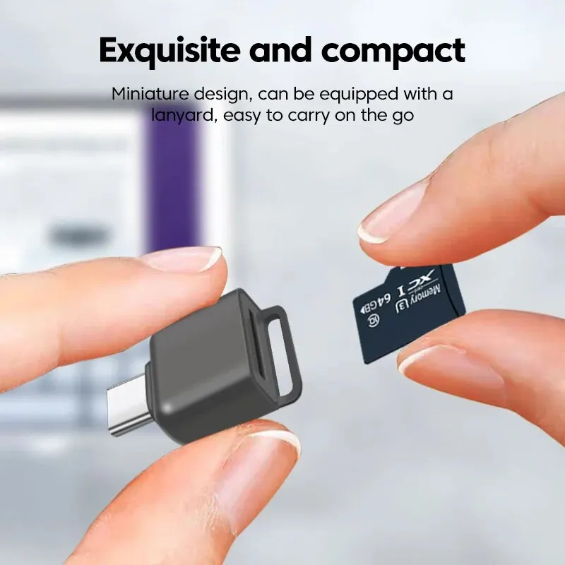 USB 카드 판독기 유형-C-TF 메모리 카드 고속 어댑터 Apple 용 스마트 카드 판독기 삼성 노트북 컴퓨터 액세서리