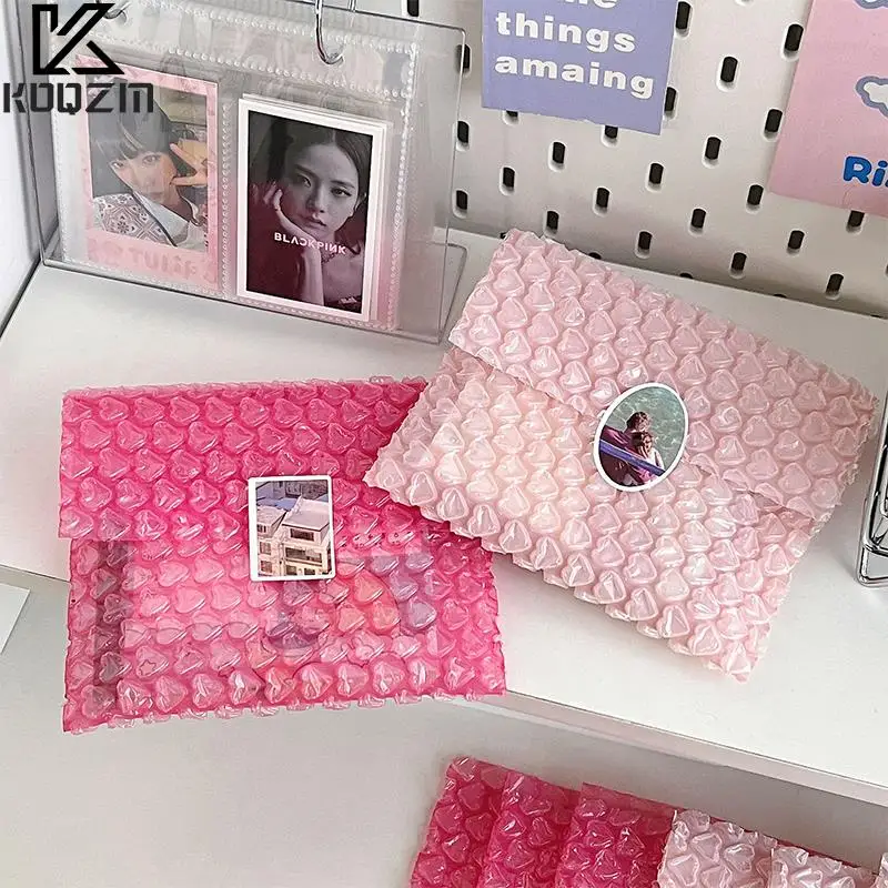 Heart Shaped Bubble Mailers Padded Envelopes Packaging Bags For Business Bubble Mailers Shipping Packaging Bag 10Pcs