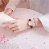 2024 Fashion Kids Love Digital Dial Children Set Watch Leather Strap Quartz Watches Kid Girls Clock Watch Bracelet Set Gift 3