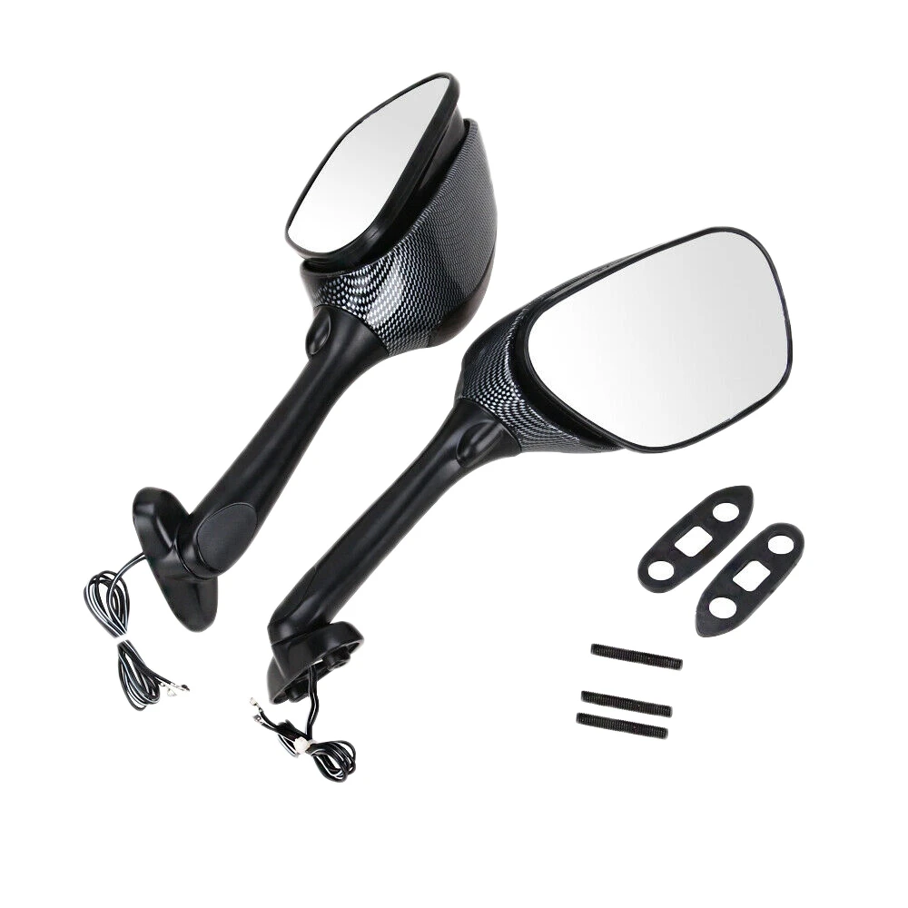 

2X Motorcycle LED Turn Signal Rear View Mirrors for Suzuki GSXR600 GSXR750 2006-2012 GSXR 1000