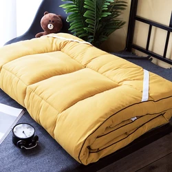 Colchón de tela de alta calidad, cubierta de algodón Tatami plegable para Hotel de cinco estrellas, tamaño doble, King y Queen, acabado fino