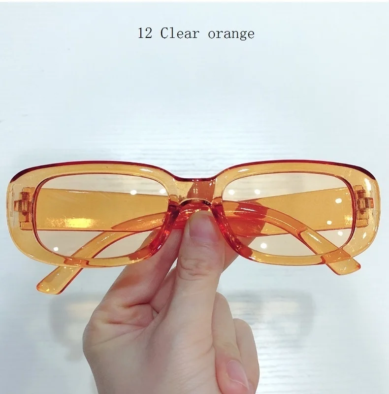 Elegant Women's Rectangular Sunglasses Vintage Style Eyewear_voghion.com