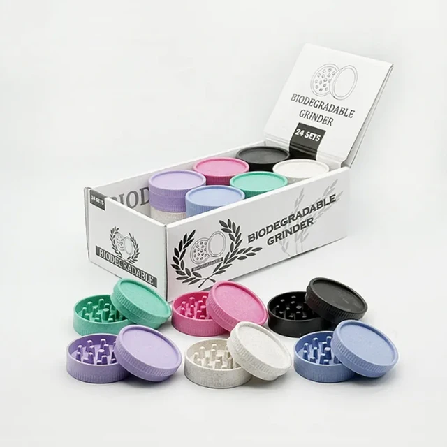 Mini Manual Herb Grinder 55mm 2-Layers Pepper Pot Spice Mill For Smoking Tobacco Crusher Cigarette Accessories Kitchen Tools