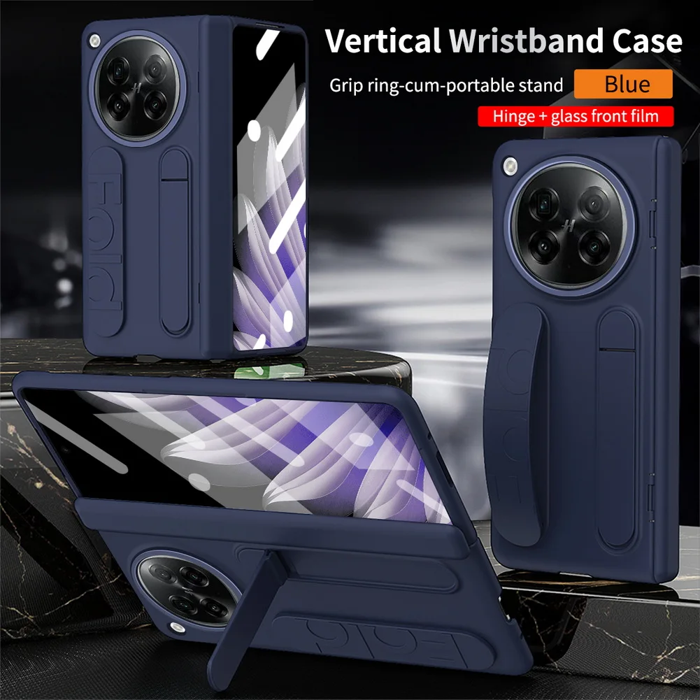 Silicone Wristband Kickstand Holder Case - Full-Body Protective Foldable Cover