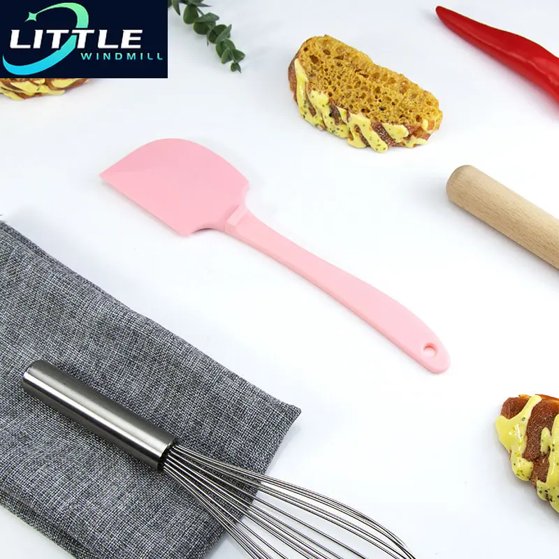 

Small Integrated Silicone T Shovel Butter Jam Scraper Cake Baking Scraper Tool Kitchen Silicone Baking Tools Cream Spatula Spoon