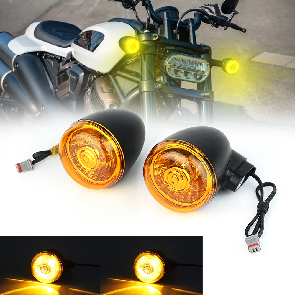 

1 pair LED Motorcycle Bright Lightings Turn Indicator for Pan Am / Sportster S / Nightcrawler 975 21up Years