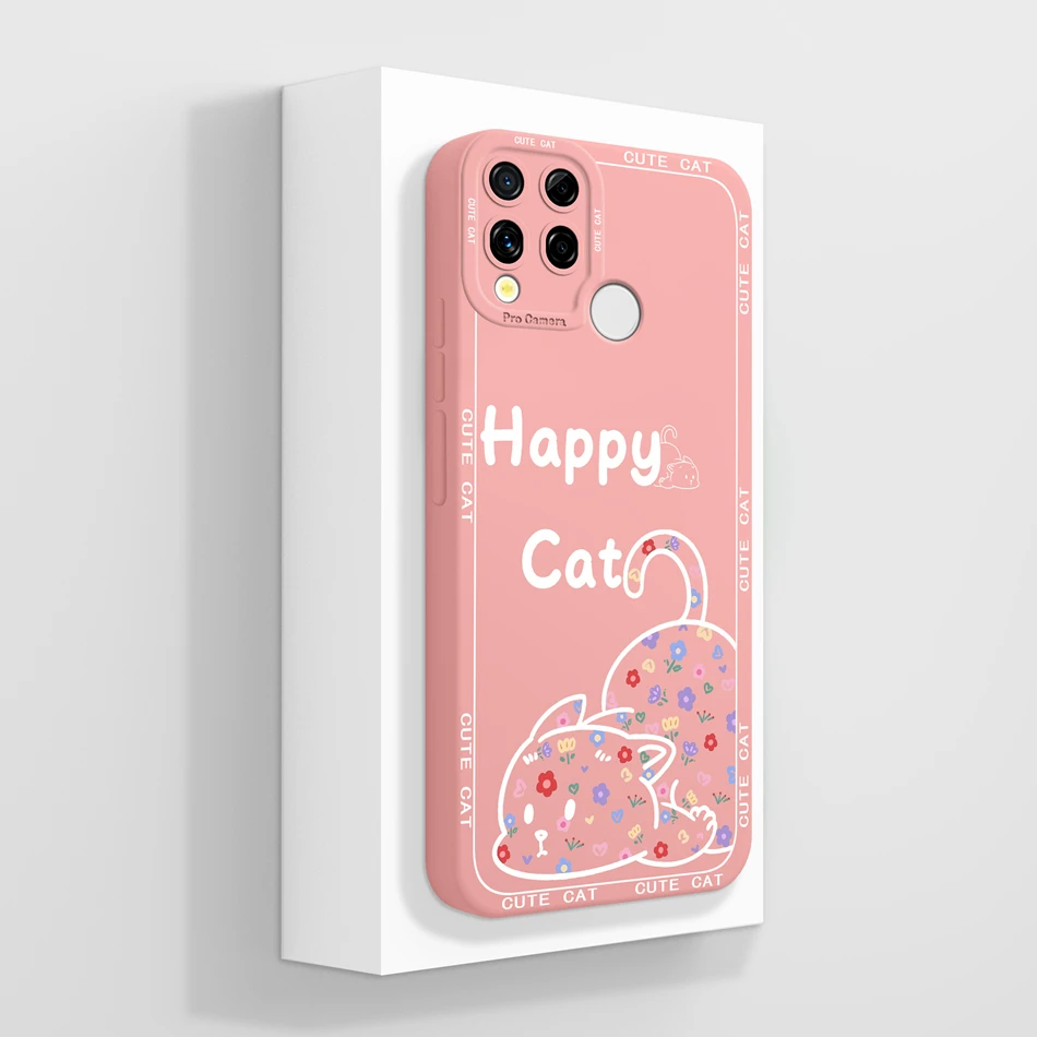Cute Cartoon Soft Shockproof Liquid Silicone Phone Case -  Bumper Housing Capa