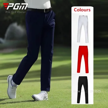 Pgm 2025 Golf Wear Men's Stretch Golf Pants Straight Casual Dress Pants Male Breathable Casual Business Sports Trousers 2XS-4XL 1