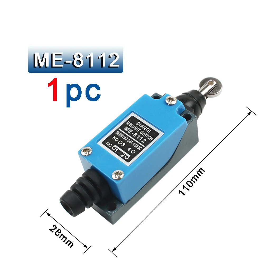 Enhanced Industrial Machine Limit Switch with Self-Reset Rotary Roller Lever - Sealed NO NC Configuration