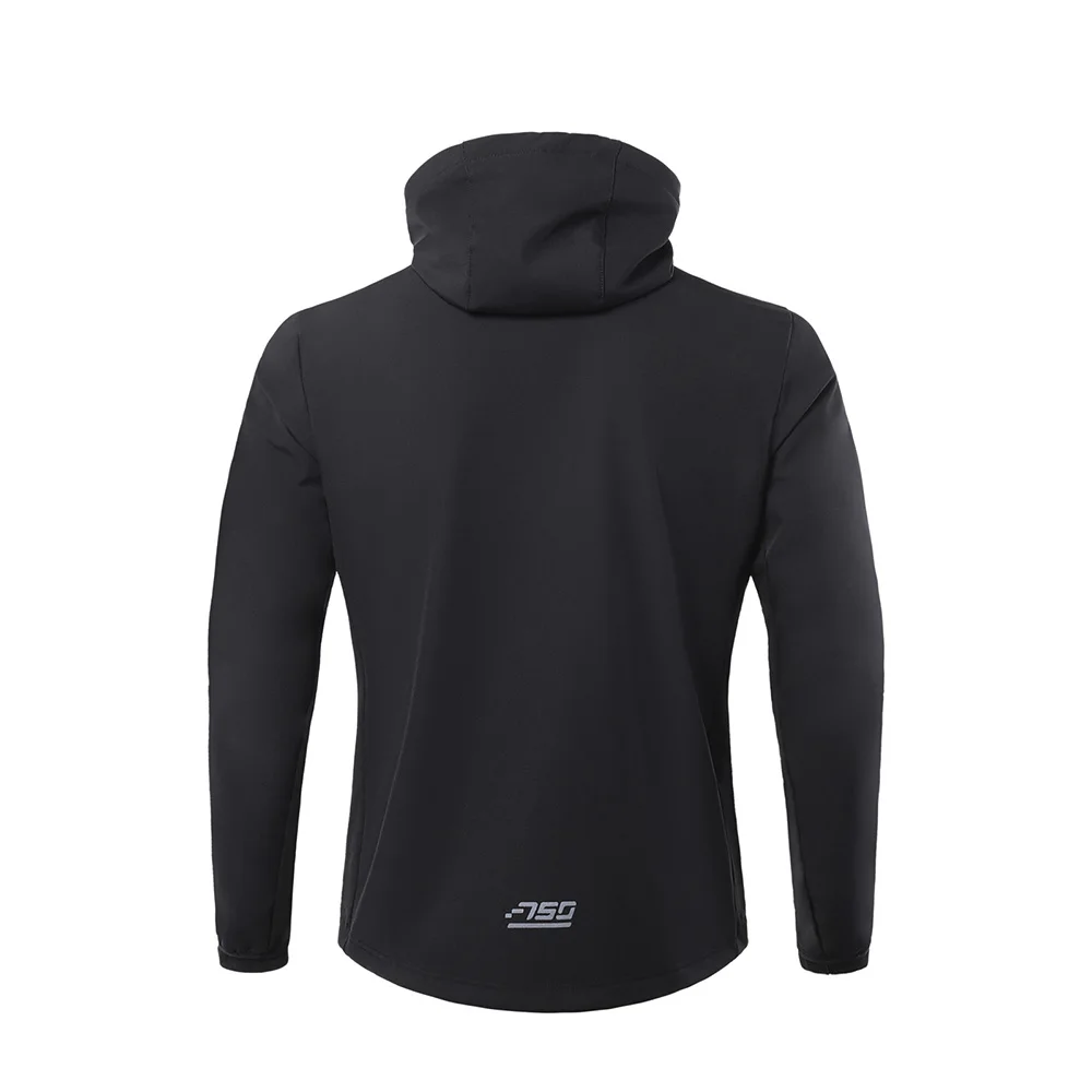 ARSUXEO Men Cycling Jacket Reflective Hoodies Top Hiking Fishing Gym Running Biking MTB Breathable Heated Jackets 22D