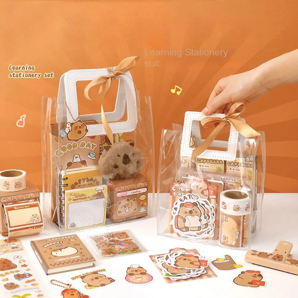 Kawaii Capybara Stationery Set for Primary School Students