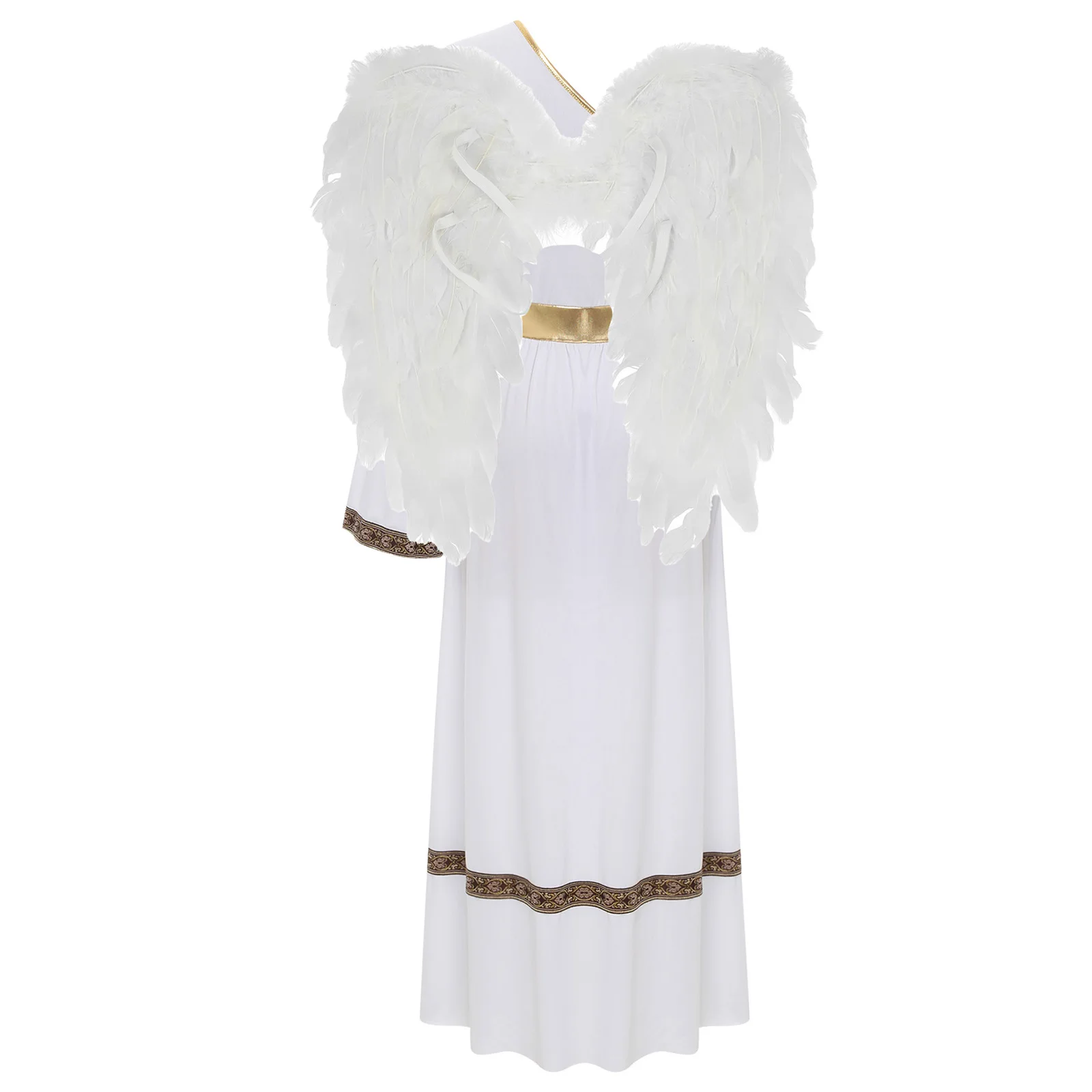 Déguisement Déesse Grecque Femme – Toge Une Épaule avec Ailes – photo 5