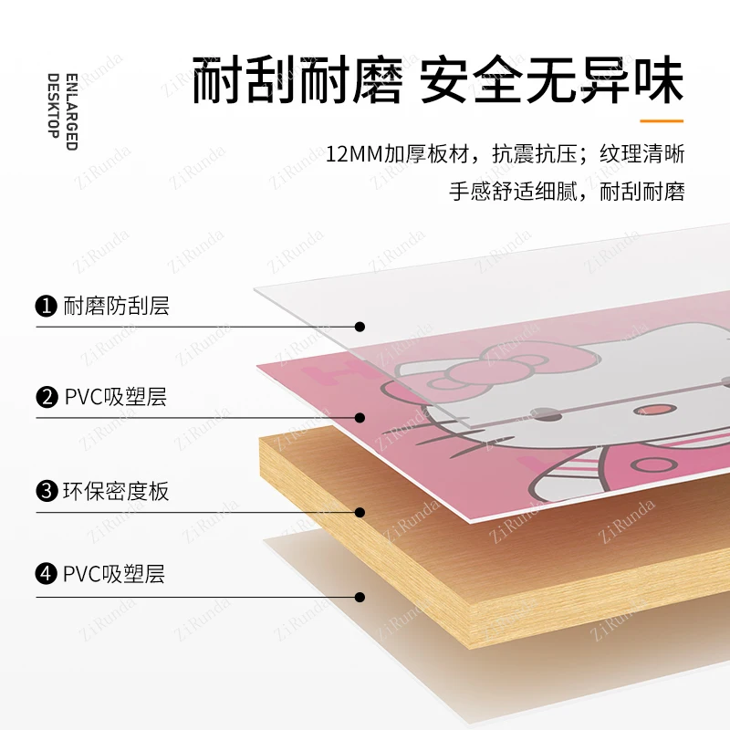 L Children's Desk Writing Desk Study Table Baby Early Education Table Handmade Foldable Cartoon on Bed Small