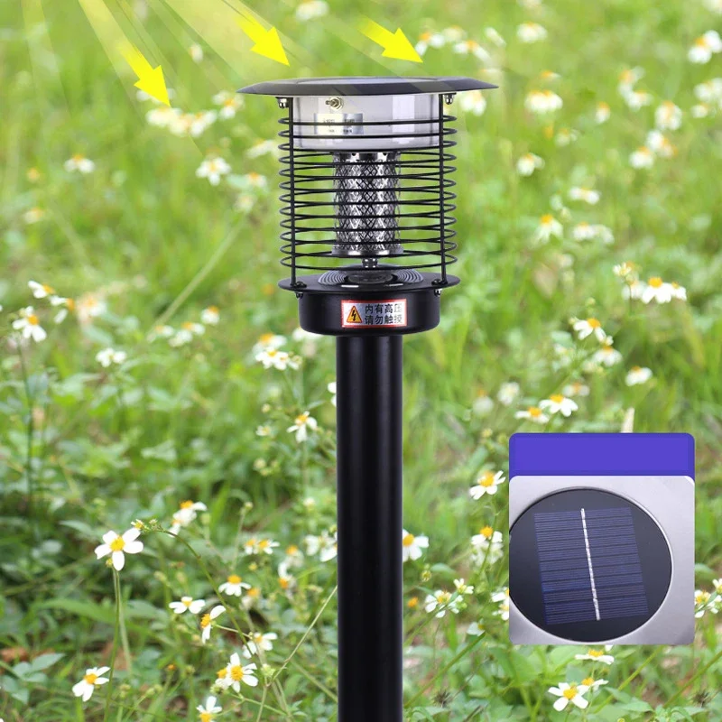 ANITA Outdoor Solar Mosquito Killer Lamp LED Waterproof IP65 Professional Insect Kill Lawn Light Portable for Courtyard Garden