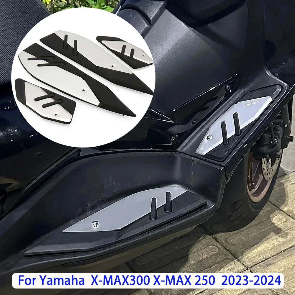 

Motorcycle Foot Pegs Plate Skidproof Pedal Plate Footrest Footpads For Yamaha XMAX 300 2023-2024 X-MAX 300 XMAX300 XMAX 250 400