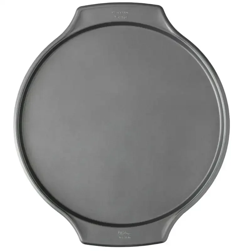 

it Better Steel Non-Stick Pizza Pan, 16-inch in square cake pan Plate for cooking Baking tray for oven Air fryer liner Round ca
