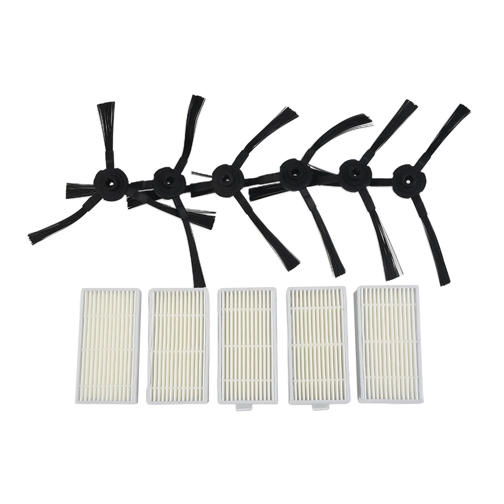 

6pc Side Brush 5pc Filters Cleaning Set For Lidl SilverCrest SSR 3000 A1 Robotic Vacuum Cleaner Replacement Accessrieser