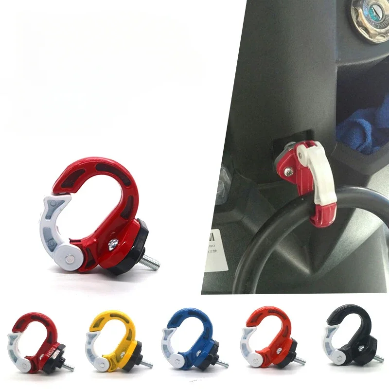 Motorcycle Luggage Helmet Hook Aluminum Alloy Mount Holder Hook Hanger for Motorbike Scooter Dirt Bike ATV Quad Moto Accessories