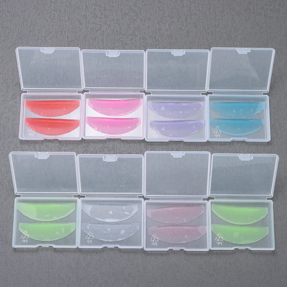 Eyelash Curler 1Pair Silicone Eyelash Perm Pads Lashes Rods Shield Lifting 3D Eyelash Curler Accessories Applicator Makeup Tool