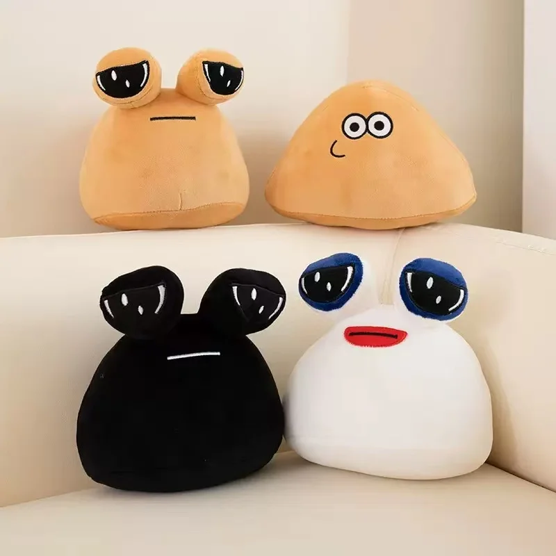 Hot Game My Pet Alien Pou Plush Toy Funny Big Eyed Alien Mother With Baby Plush Doll Kids Toys Birthday Holiday Gift