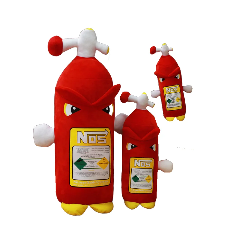 Have a Look Creative Plush Toy NOS Nitrous Oxide Bottle Pillow Simulation Fire Extinguisher
