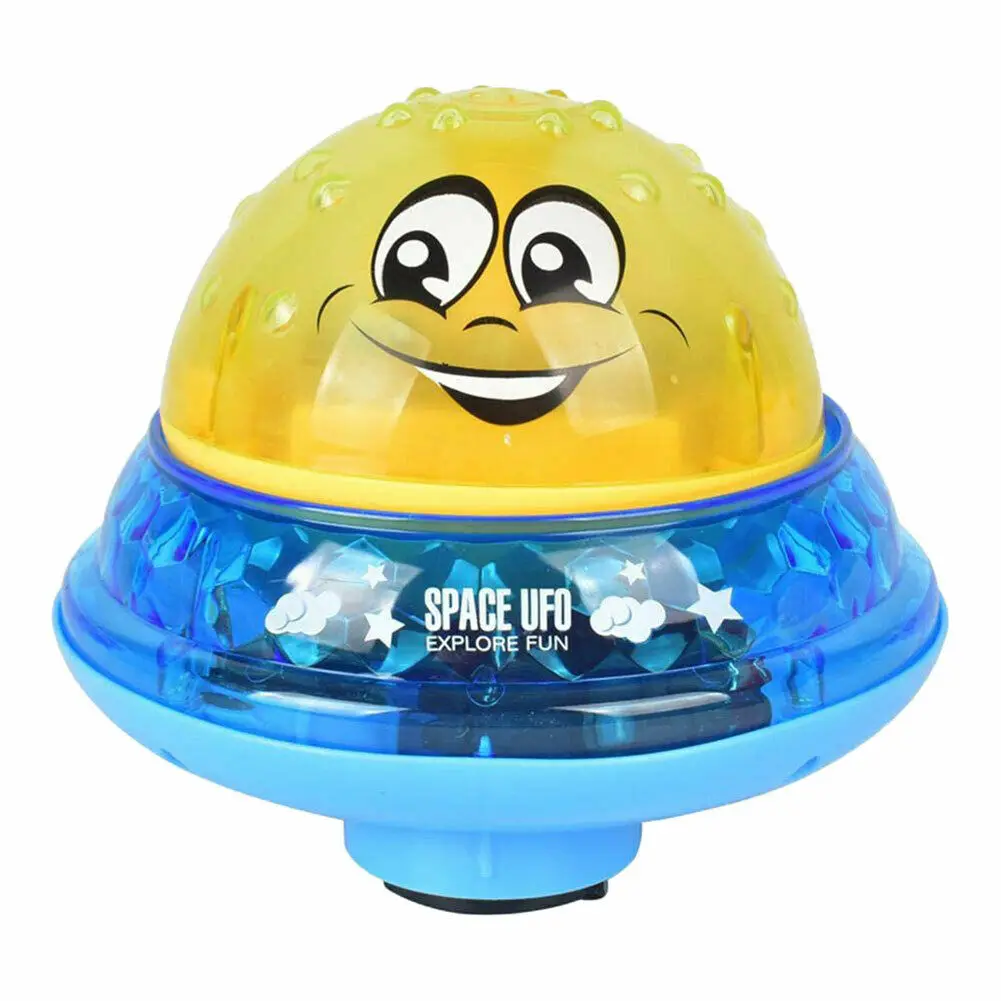 Baby Spray Water Bath Toy Automatic Induction Sprinkle Swim Pool Lighting Gift Summer Outdoor Fun Play Whale Bubble Game Shower