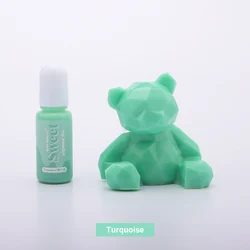 Vibrant 10ML Solid Color Resin Pigment for DIY Crafts and Jewelry Making (Turquoise)