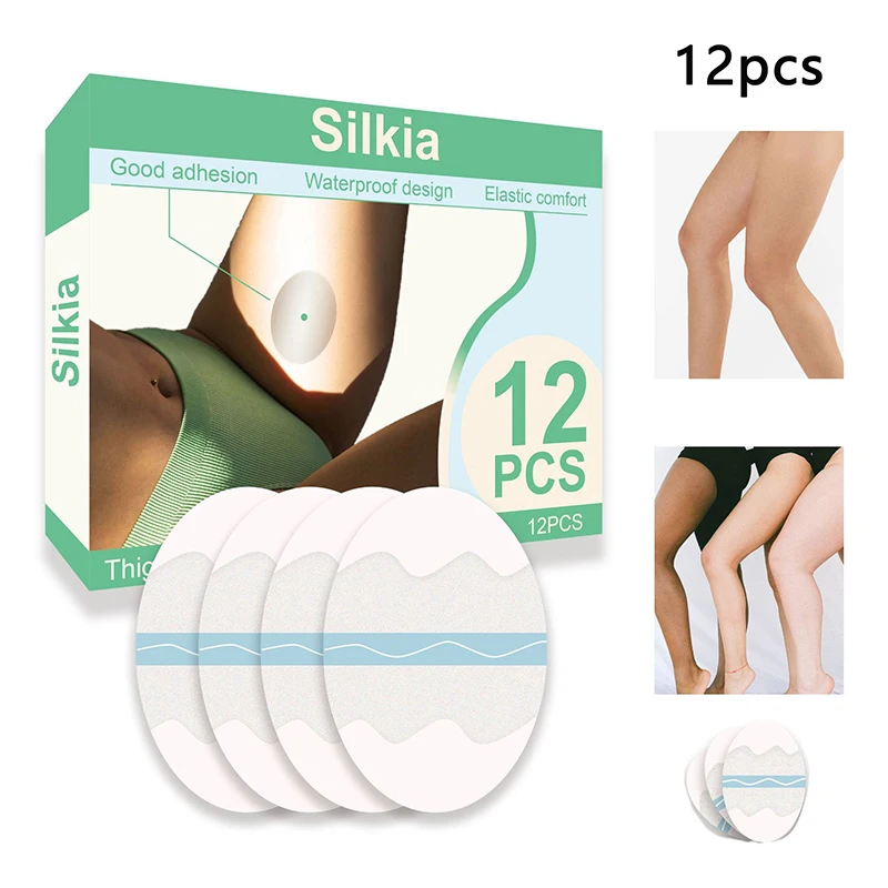 12Pcs Invisible Anti-Chafing Thigh Tapes Unisex Disposable Thigh Pads Body Care Anti-friction Patches Protector Rubbing Stickers anti chafing thigh tapes
