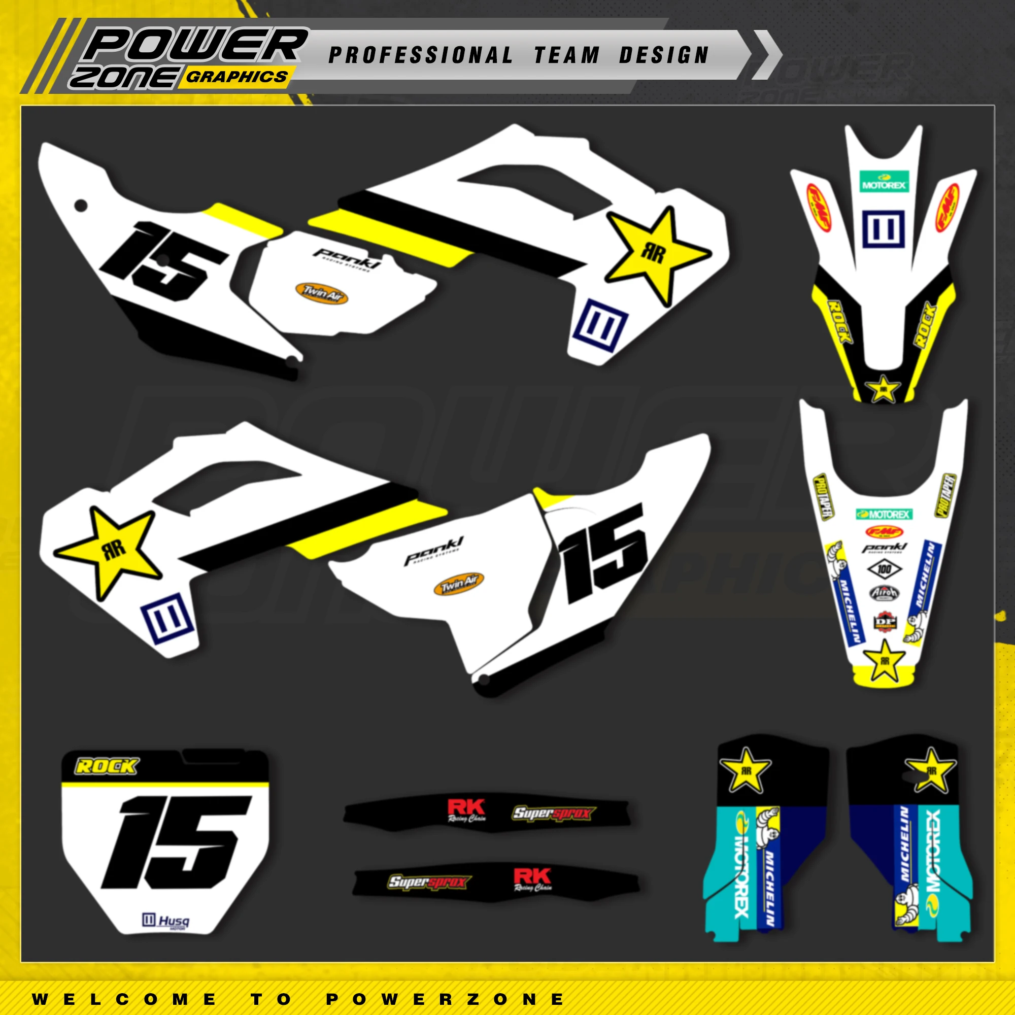 

MCHMFG For KTM EXC EXC-F 125 250 300 350 450 2017 2018 2019 Full Graphics Decals Stickers Custom Number Name Stickers 006