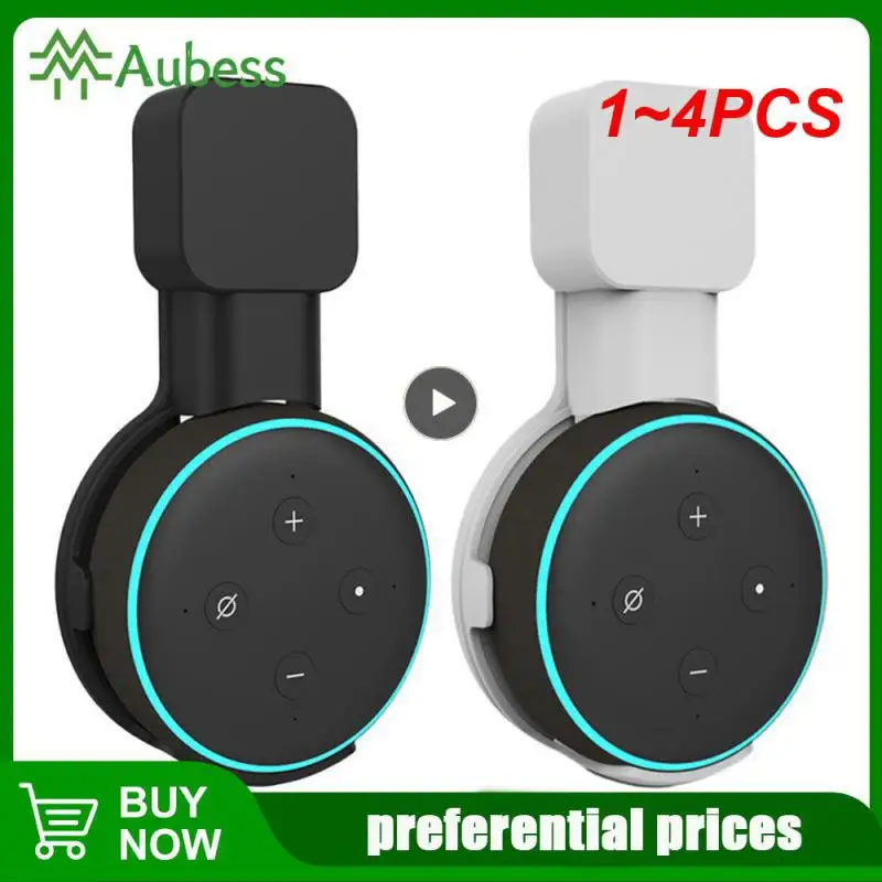 1 ~ 4Pcs Presa Supporto Da Tavolo Per Montaggio A Parete Gancio Per Amazon Alexa Echo Dot 3A Generazione Funziona Con Amazon Echo Dot 3, Custodia Per 
