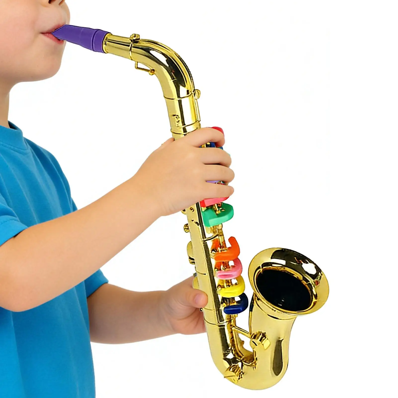 Children's Lightweight Toy Saxophone - Playable Musical Instrument for Beginners, Educational and Fun for School Performances and Parties