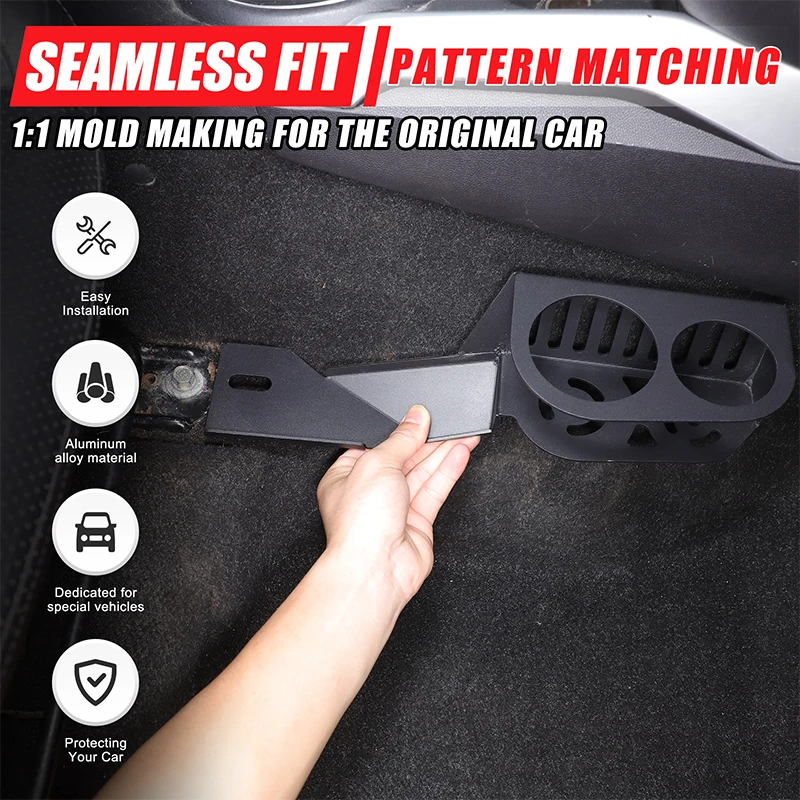 미쓰비시 ASX RVR 아웃랜더 스포츠 2011-2018 개조 액세서리용 알루미늄 합금 외부 컵 홀더 물컵 홀더