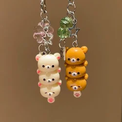 Adorable Bear Keychain Pendant - Kawaii Anime Accessories (2pcs set)
