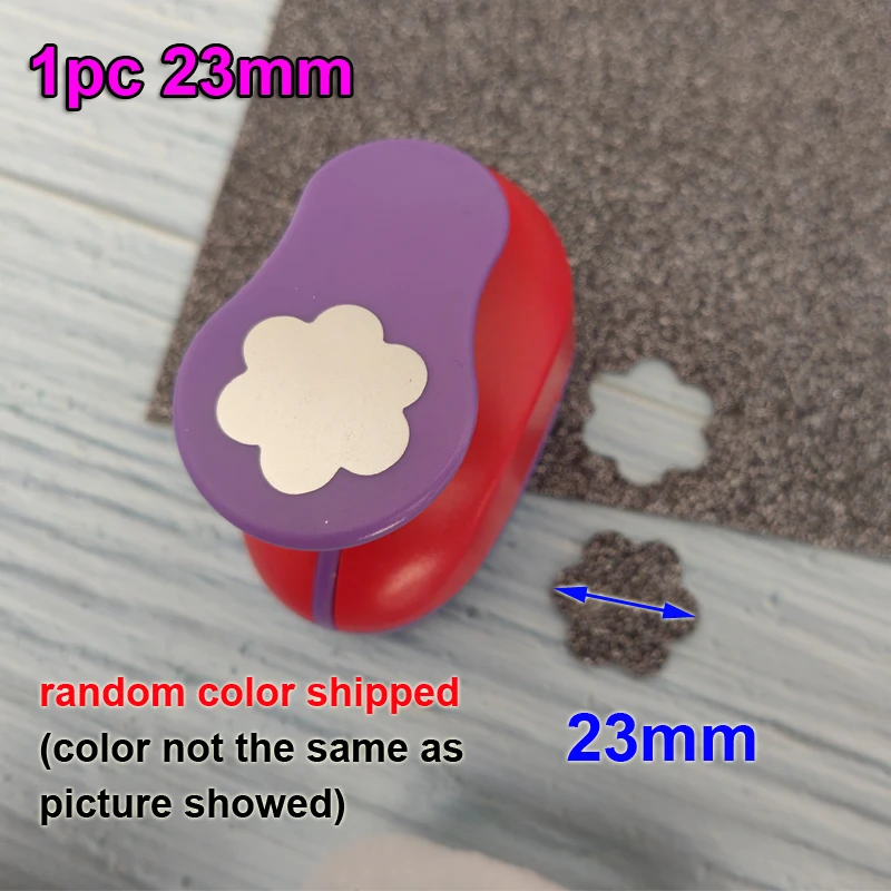 7.5cm 5.0cm 3.8cm 2.5cm 1.5cm flower craft punch Scrapbooking school Paper Puncher eva hole punch 6 petal cutter