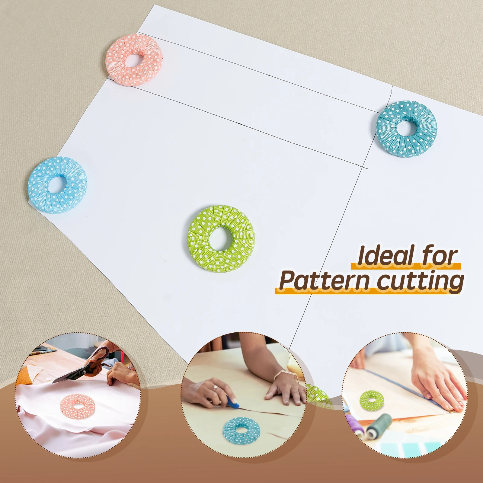 Fabric Pattern Weights Set 3