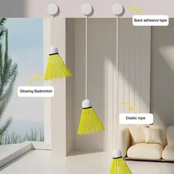 Extensible Badminton Self Training Practice Tools indoor Game Set Rackets Shuttlecocks Combo For Kids & Adult Badminton Tool