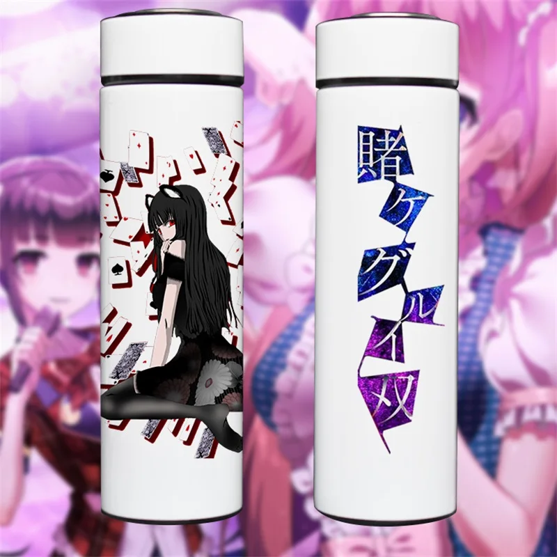 

Anime Kakegurui Compulsive Gambler Jabami Yumeko Suzui Ryota Vacuum Cup Cosplay Men Women Thermos Cup Student Daily Water Bottle