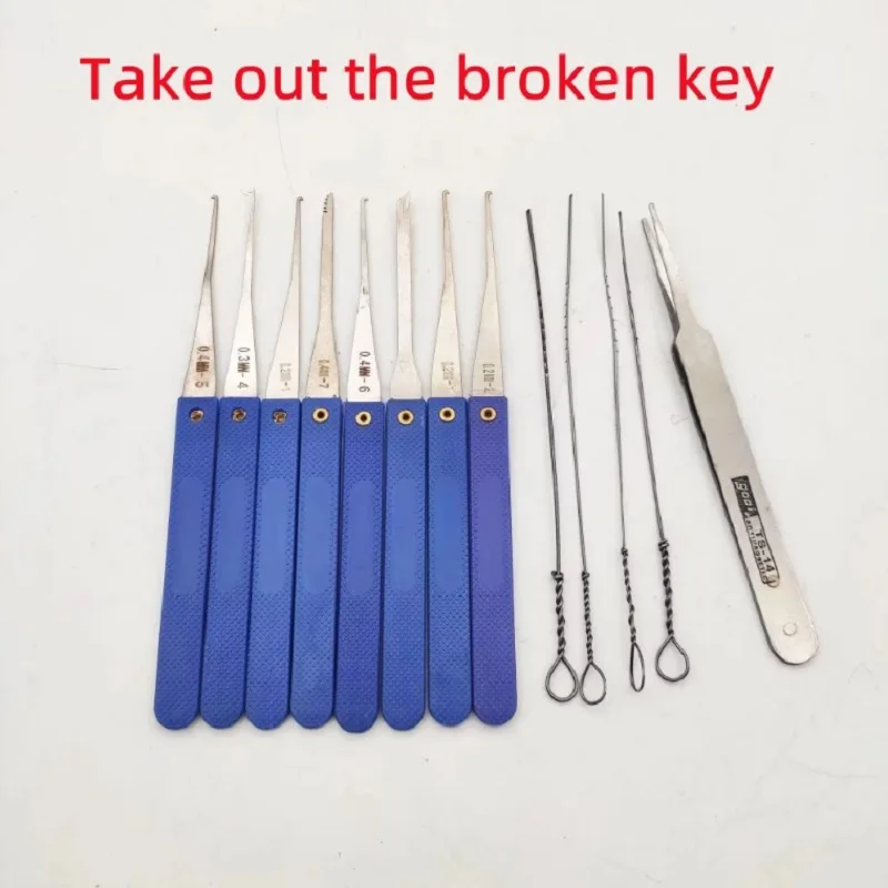Locksmith Hand Tools Lock Pick Padlock Repair Tools Kit Door Opener Unlocking Tool Handle Combination Lock Hardware